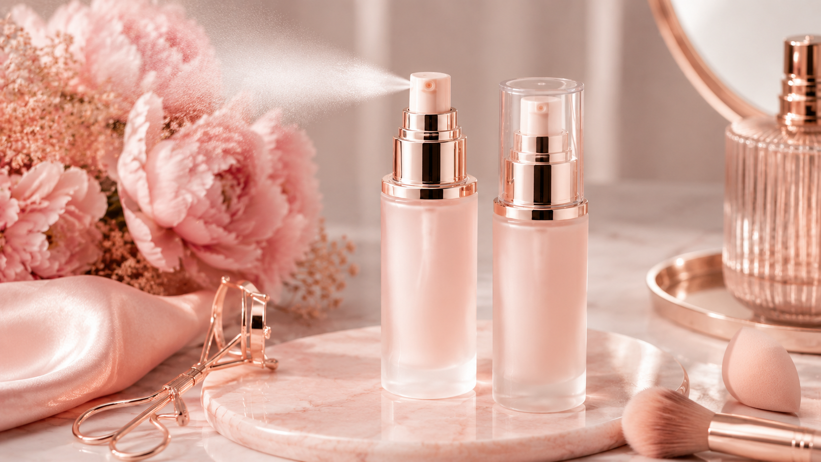 Products for setting spray before face makeup to help makeup last longer