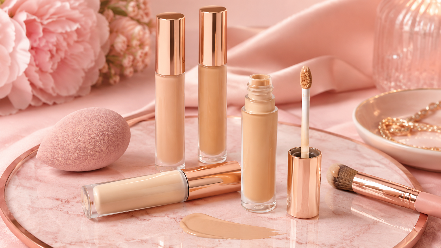 Products for concealer under eyes forehead nose chin and spot concealing